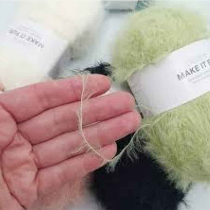 soft fluffy yarn for fiber art - yarn size