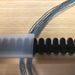 Lofty Fiber sliding raddle covers holding warp threads on a Louët raddle
