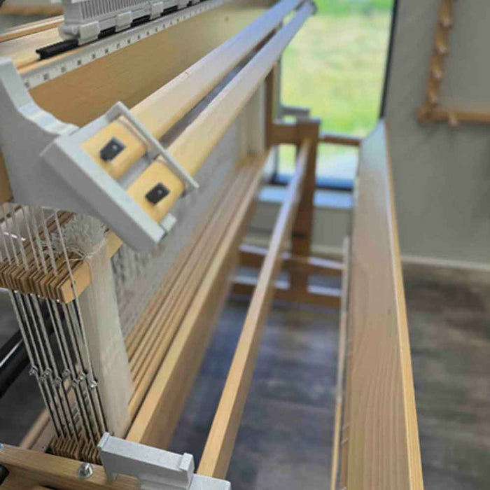 Lofty Fiber Helping Hands installed on a Louet Octado loom - detail