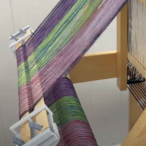 Warp management with Helping Hands on a Louet Jane loom