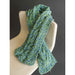 Knitted scarf made with Japanese paper yarn featured in the book Japanese Paper Yarn
