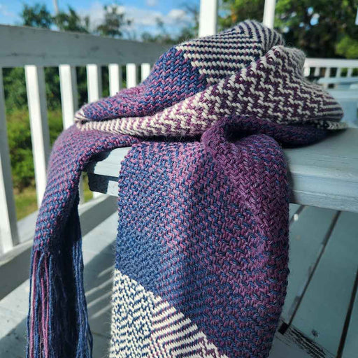Brume Baby Alpaca scarf weaving kit for 4-shaft looms