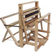 Leclerc Nilus II 4-shaft jack-type floor loom, sturdy and foldable to 27.5 inches, available in 36, 45, 60 and 72 inch weaving widths