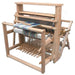 Leclerc Nilus II 8-shaft jack-type floor loom with back-hinge treadles, foldable to 27.5 inches, sturdy weaving loom available in 36, 45 and 60 inch weaving widths