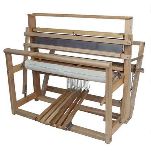 Leclerc Nilus 4-shaft jack-type floor loom, foldable to 25 inches, sturdy weaving loom available in 27, 36, 45 and 60 inch weaving widths