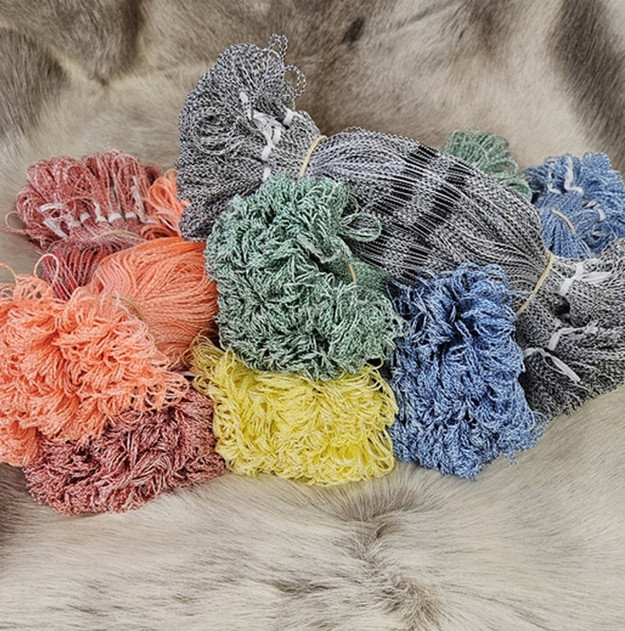 Lisses Texsolv de couleurs en paquets – rouges, vertes, jaunes, grises, roses et bleues – solides et flexibles pour métiers à tisser