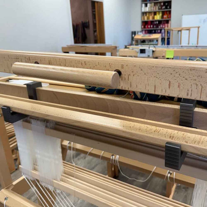 Lofty Fiber beater holders installed on a Louet loom