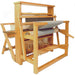Leclerc Nilus 8-shaft jack-type floor loom, foldable to 25 inches, sturdy weaving loom available in 36, 45 and 60 inch weaving widths