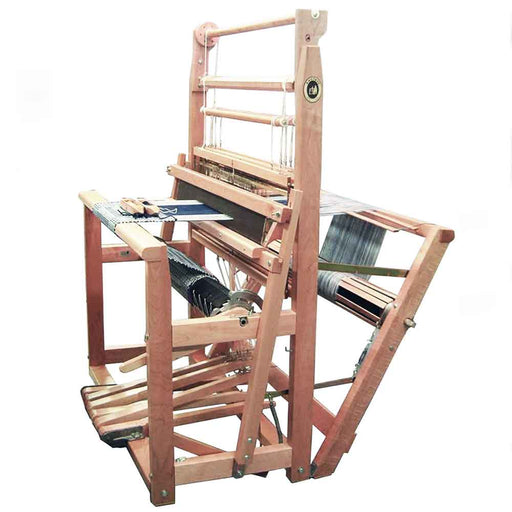 Leclerc Fanny floor loom, 4-shaft counterbalance model, sturdy and designed for commercial textile production.
