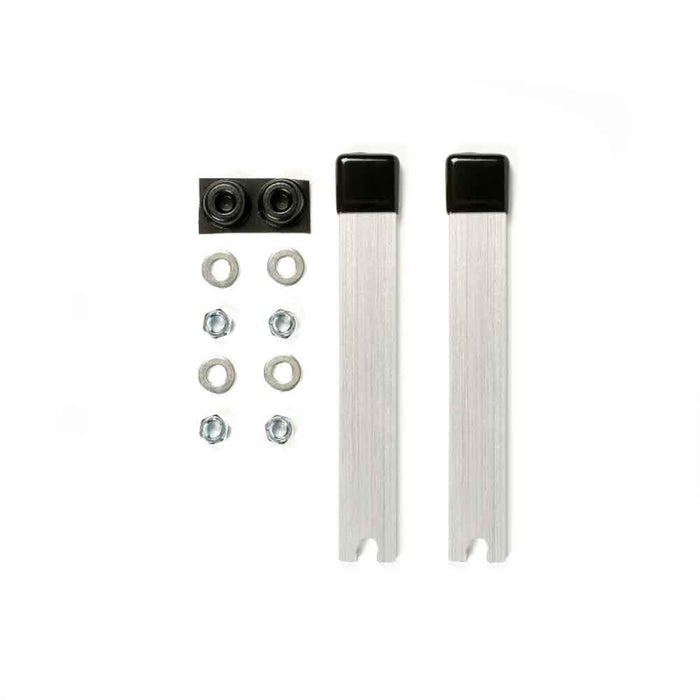 Mirrix Chloe 10 inch loom stand parts including aluminum legs, washers, bolts and mounting hardware