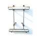 Assembled Mirrix Chloe 10 inch loom stand showing aluminum frame, threaded rods and support brackets