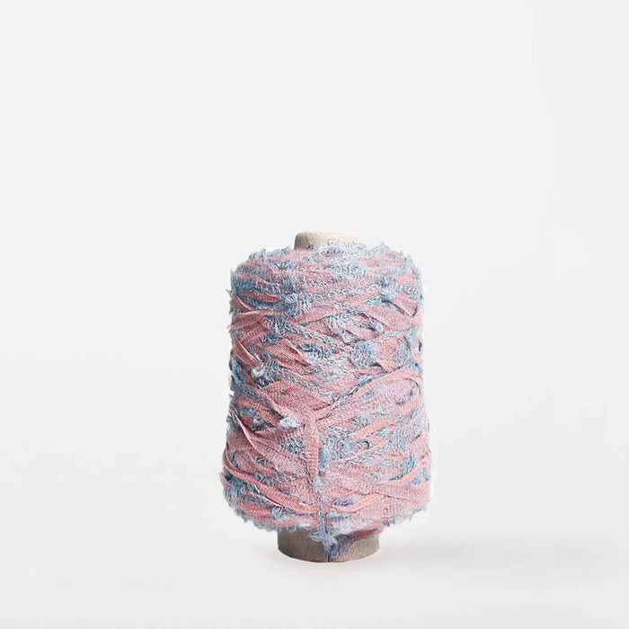 Mondofil Ischia mohair yarn cone in pastel mix for textured weaving