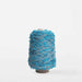 Mondofil Ischia mohair yarn cone in turquoise blue mix for textured weaving