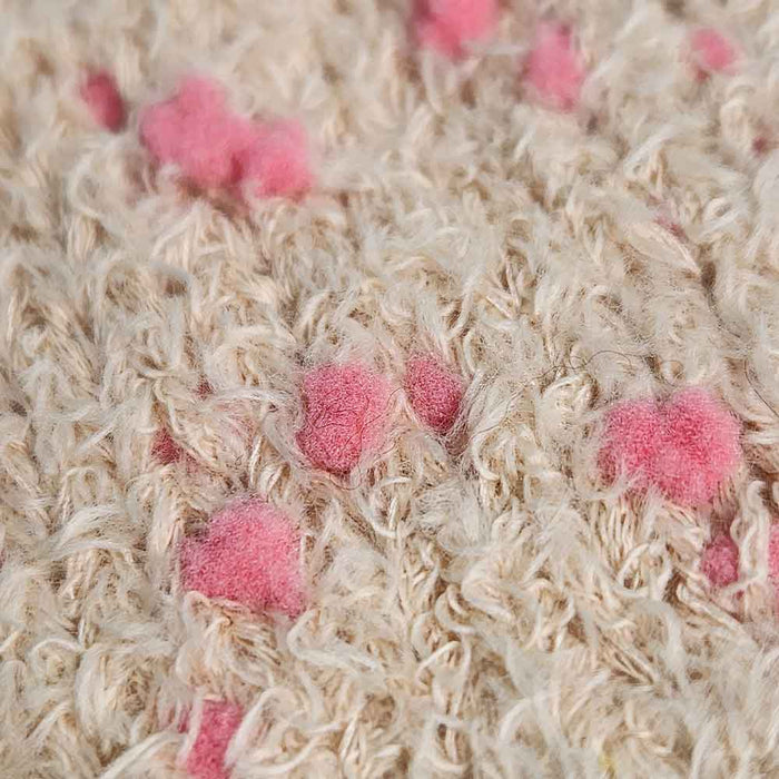 Mondofil Oshare Pon Pon pompom yarn woven fabric texture decorative textile detail