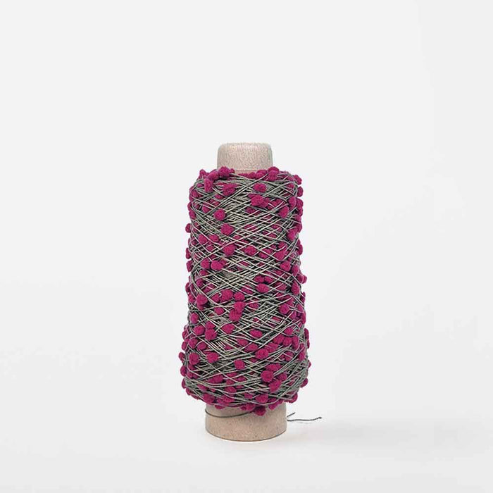 Mondofil Oshare Pon Pon pompom yarn weaving yarn Wisteria Trellis