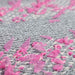 Woven fabric using Mondofil Papiyon yarn showing textured pink accents