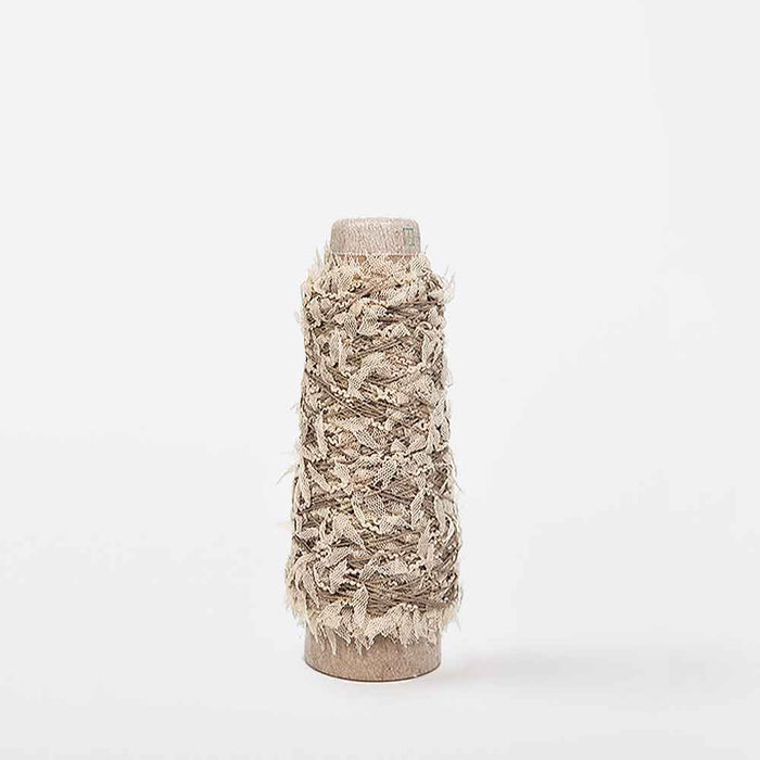 Mondofil Papiyon novelty yarn cone natural ivory color