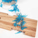 Mondofil Papiyon yarn on gauge showing loose fiber structure