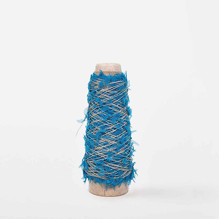 Mondofil Papiyon novelty yarn cone sky blue color