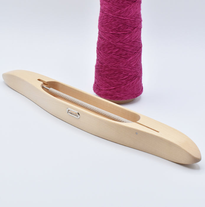 Glimakra boat shuttle #8 on white background – weaving shuttle for looms