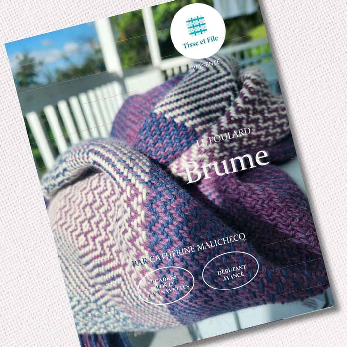 Brume Weaving Pattern – Baby Alpaca Scarf for 4-Shaft Looms
