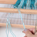 Threading the second rigid heddle during loom preparation