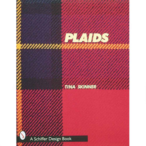 Cover of the book Plaids: A Visual Survey of Pattern Variations by Tina Skinner, featuring woven plaid fabric design
