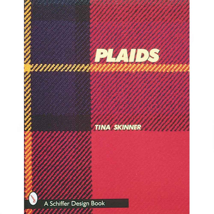 Cover of the book Plaids: A Visual Survey of Pattern Variations by Tina Skinner, featuring woven plaid fabric design
