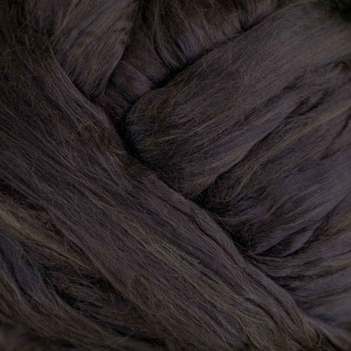 Close-up of dyed bamboo spinning fibre