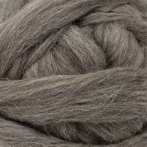 Natural grey Jacob wool top for hand spinning