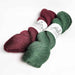 shadow weave Julietta kit Ruby Basil combinations showing contrast and pattern variation