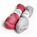 shadow weave Julietta kit Rapture Pink and Pewter combinations showing contrast and pattern variation