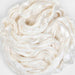 Natural white Mulberry silk fibre by Ashford