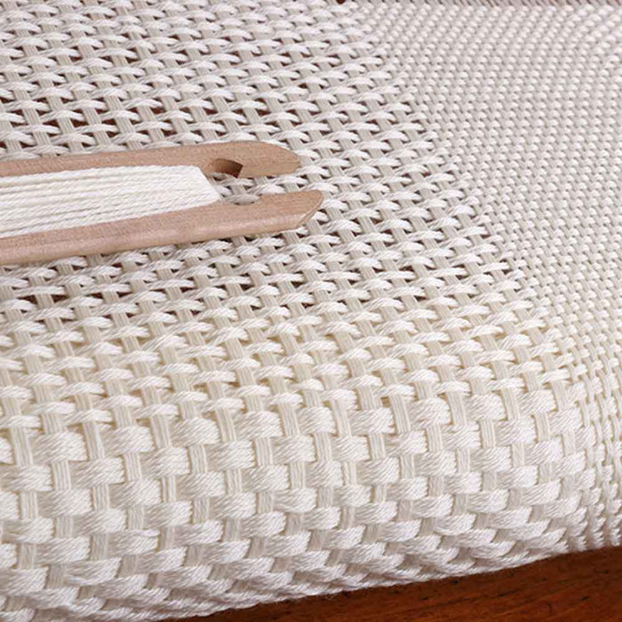 textured weaving made with vari dent reed and wool