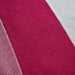 Red and white double weave sample showing contrasting woven layers