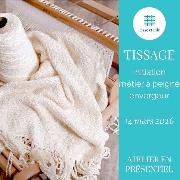 Initiation au tissage sur métier à peigne envergeur – Foulard