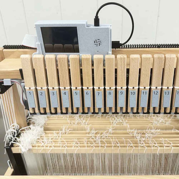 TempoTreadle II complete system installed on Louët Jane loom