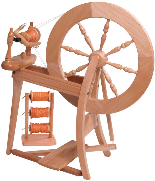Ashford Traditional spinning wheel with accessories and upgraded configuration