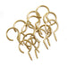 Jumbo brass screw-on flyer hooks for Ashford spinning wheel flyers, replacement parts.