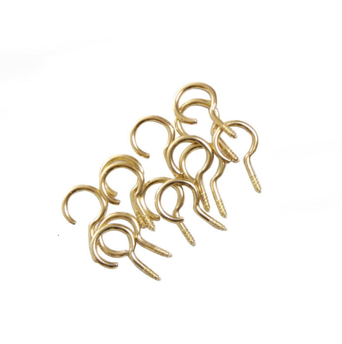 standard brass screw-on flyer hooks for Ashford spinning wheel flyers, replacement parts.