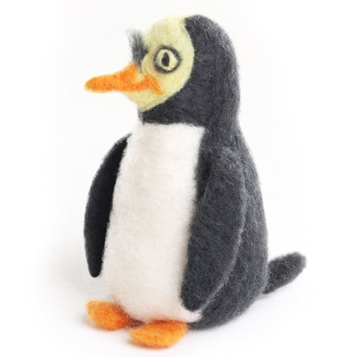 Kit de feutrage à l'aiguille - Pingouin aux yeux jaunes