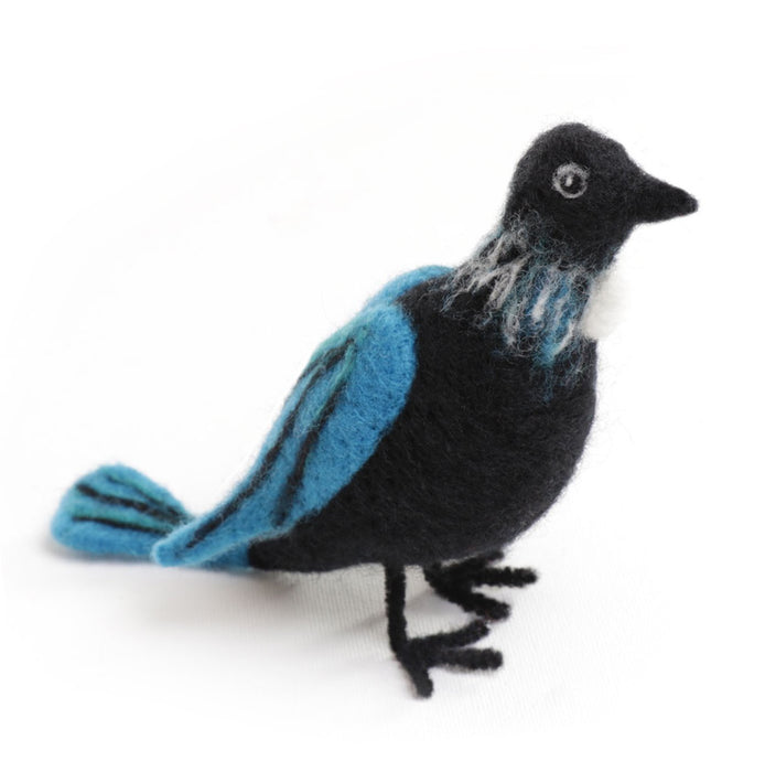 Kit de feutrage à l'aiguille - Le Tui, l'oiseau de Nouvelle-Zélande